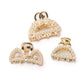 Gold & Pearl Mini Hair Clips Set of Three