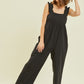 Wide Leg Jumpsuit Featured with Back Tie Detail