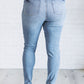Justine High Rise Control Top Contrast Wash Skinny Jeans