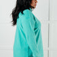 Basically My Favorite Hooded Pullover in Turquoise