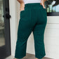 Briar High Rise Control Top Wide Leg Crop Jeans in Teal