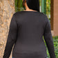 Can You Believe It Basic Long Sleeve Top In Black