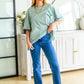 Caitlin High Rise Split Hem Straight Jeans