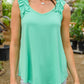 Cherry Girl Tank in Green