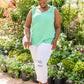 Cherry Girl Tank in Green