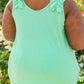Cherry Girl Tank in Green
