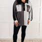 Chip Off the Old Colorblock V-Neck Henley in Grey