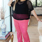 Coastal Dreams Fishnet Top in Black