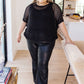Coastal Dreams Fishnet Top in Black