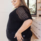 Coastal Dreams Fishnet Top in Black