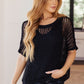 Coastal Dreams Fishnet Top in Black