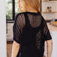 Coastal Dreams Fishnet Top in Black