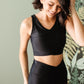 Come Sail Away Swim Top In Black