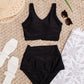 Come Sail Away Swim Top In Black