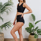 Come Sail Away Swim Top In Black