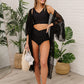 Come Sail Away Swim Top In Black