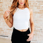 Cream of the Crop Rib Knit Tank Top in White