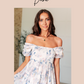 Day Dreamer Mixed Floral Top in Mauve