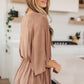 Dazzlingly Draped V-Neck Blouse