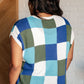 Disco Darling Checkered Sleeveless Sweater