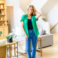Caitlin High Rise Split Hem Straight Jeans
