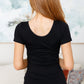 Everyday Scoop Neck Short Sleeve Top in Black