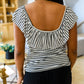 Extra Time Striped Top