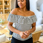 Extra Time Striped Top