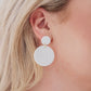 Falling Petals Earrings in Cream