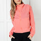 Fit Happens Nylon Tennis Jacket in Coral Rose
