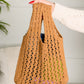 Girls Day Open Weave Bag in Tan