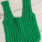 Girls Day Open Weave Bag in Green
