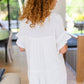 Giving In V Neck Spliced Top