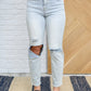 Good Karma Light Wash Distressed Jeans
