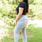Good Karma Light Wash Distressed Jeans