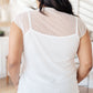 Here And Now Mock Neck Top In Cream