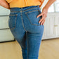 Hi-waisted Dandelion Embroidery Skinny