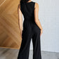 Hilary Wide Leg Jumpsuit in Black
