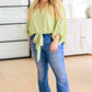 Hit Me Up Tie Detail Top