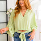 Hit Me Up Tie Detail Top