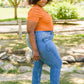 Howdy Embroidery Boyfriend Jeans