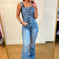 Izzy Control Top Retro Flare Overalls