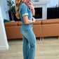 Sylvia Short Sleeve Denim Jumpsuit