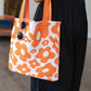 Lazy Daisy Knit Bag in Orange
