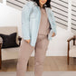 Lounge A Lot Cut Off Sweatshirt in Mocha