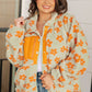 Love It Don't Leave It Floral Fleece Jacket