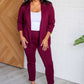 Magic 3/4 Blazer in Wine