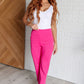 Magic Straight Pants in Hot Pink