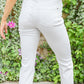 Mid-Rise Boyfriend Destroyed White Jeans