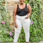 Mid-Rise Boyfriend Destroyed White Jeans